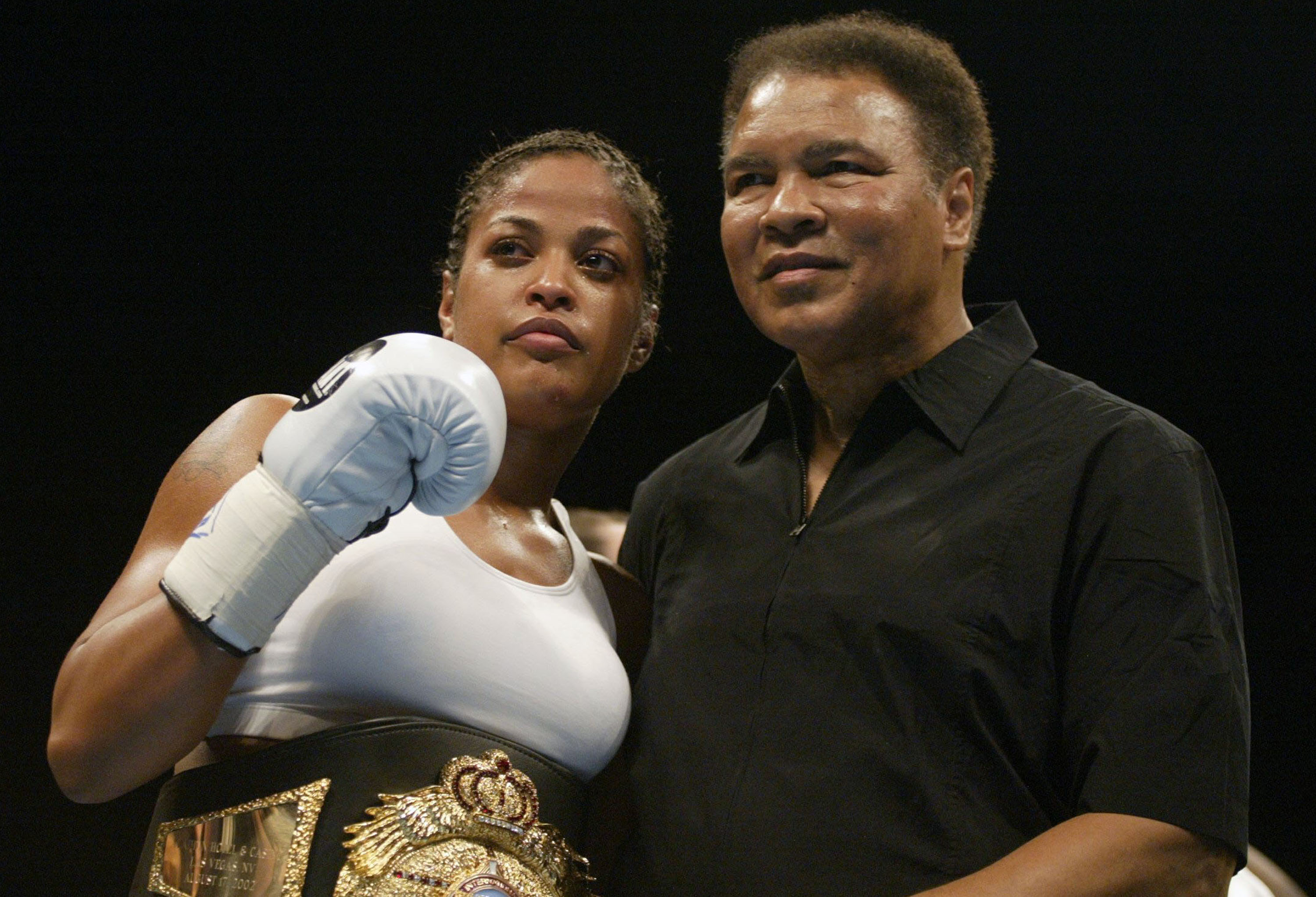 Laila Ali With Father Muhammad Ali